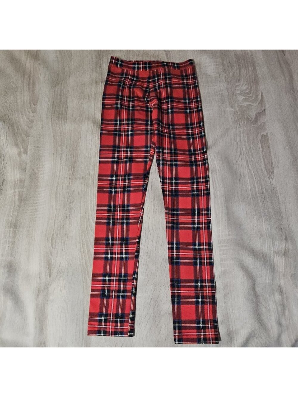 Crewcuts Girls Tartan Plaid Ankle Length Leggings, 10, Red New Holiday Christmas